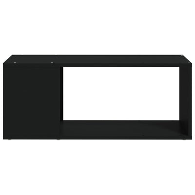 TV-taso musta 80x24x32 cm tekninen puu