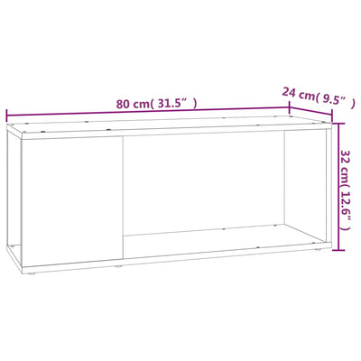 TV-taso Sonoma-tammi 80x24x32 cm lastulevy