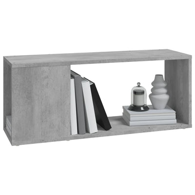 TV-taso betoninharmaa 80x24x32 cm lastulevy