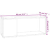 TV-taso betoninharmaa 80x24x32 cm lastulevy