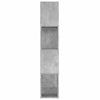 Kirjahylly/tilanjakaja betoninharmaa 80x24x124,5 cm lastulevy