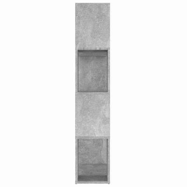 Kirjahylly/tilanjakaja betoninharmaa 80x24x124,5 cm lastulevy
