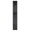 Kirjahylly/tilanjakaja harmaa 80x24x155 cm lastulevy
