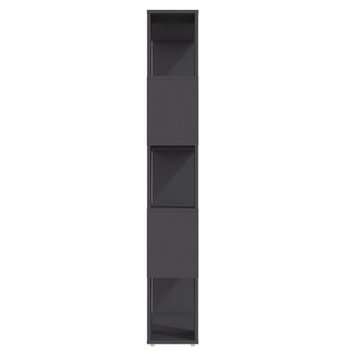 Kirjahylly/tilanjakaja harmaa 80x24x155 cm lastulevy