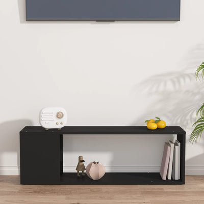 TV-taso musta 100x24x32 cm tekninen puu