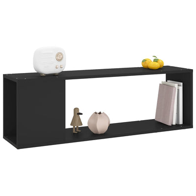 TV-taso musta 100x24x32 cm tekninen puu