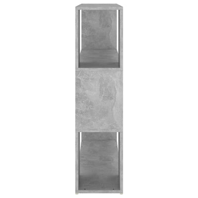 Kirjahylly/tilanjakaja betoninharmaa 100x24x94 cm
