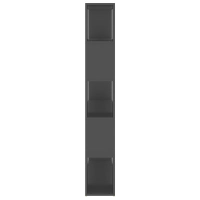 Kirjahylly/tilanjakaja harmaa 100x24x155 cm tekninen puu