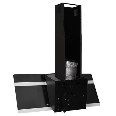 Musta liesituuletin Chiruta 90cm (teräs ja karkaistu lasi)