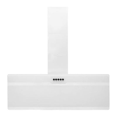 Valkoinen liesituuletin Chiruta 90cm (teräs ja karkaistu lasi)