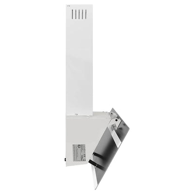 Valkoinen liesituuletin Chiruta 90cm (teräs ja karkaistu lasi)