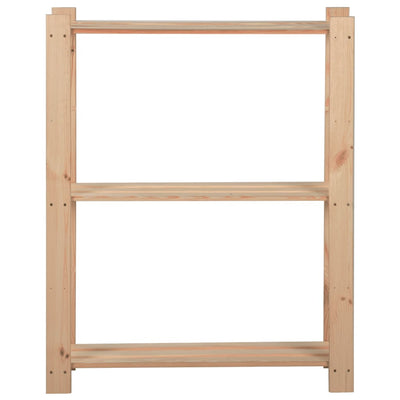 3-kerroksinen varastohylly 60x28,5x90 cm täysi mänty