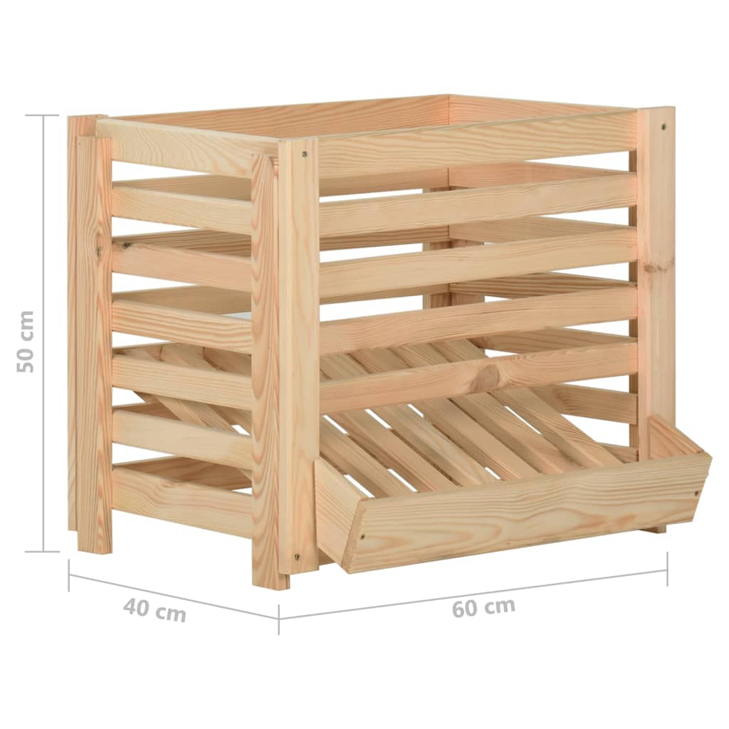 Perunalaatikko Spingos 60x40x50cm (mänty)