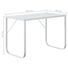 Valkoinen tietokonepöytä Marcy 110x60x73cm (lastulevy)