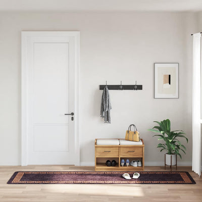 Musta ja kulta matto pestävä Ifte 80x300cm (liukumaton)