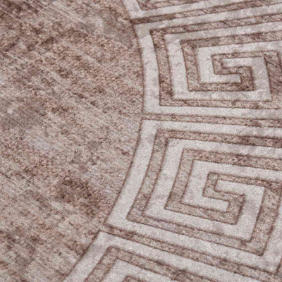 Beige matto pestävä Ifte φ120cm (liukumaton)