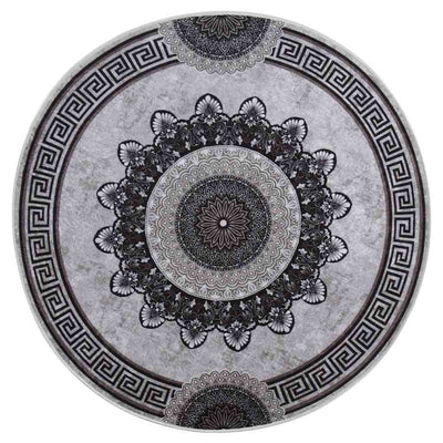 Monivärinen matto pestävä Ifte φ120cm (liukumaton)