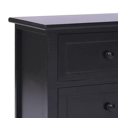 TV-taso musta 108x30x40 cm täysi keisaripuu
