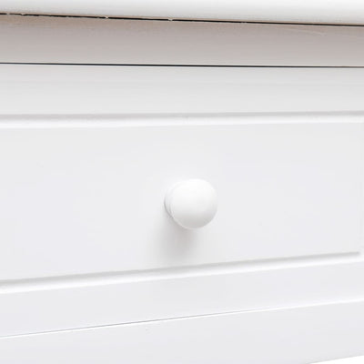 Työpöytä valkoinen 108x45x76 cm täysi keisaripuu