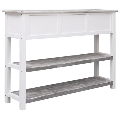Senkki antiikinharmaa 108x30x76 cm täysi keisaripuu