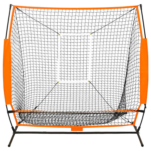 Baseball-harjoitusverkko useaan lajiin musta 174x76x158,5 cm