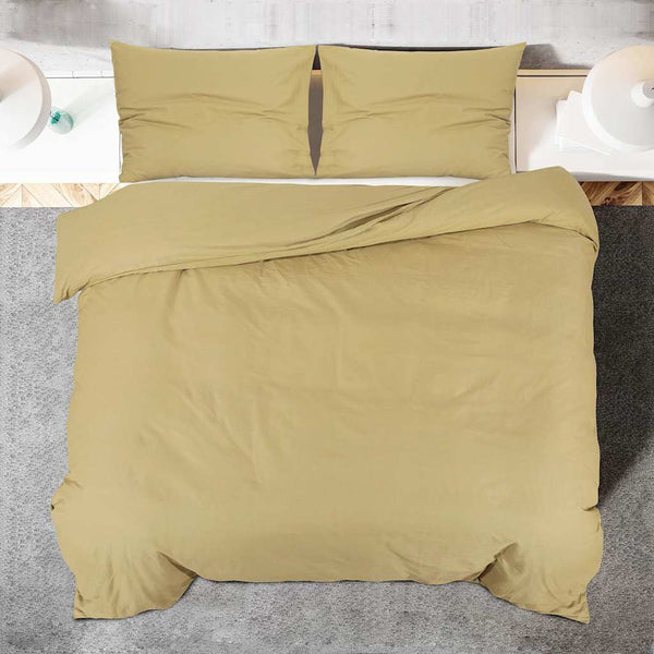 Pussilakanasetti taupe 200x220 cm puuvilla