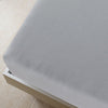 Muotoon ommellut lakanat 2 kpl harmaa 100x200 cm puuvilla