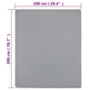 Muotoon ommellut lakanat 2 kpl harmaa 100x200 cm puuvilla