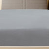Muotoon ommellut lakanat 2 kpl harmaa 140x200 cm puuvilla