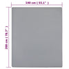 Muotoon ommellut lakanat 2 kpl harmaa 140x200 cm puuvilla