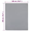 Muotoon ommellut lakanat 2 kpl harmaa 180x200 cm puuvilla