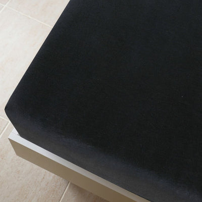 Muotoon ommellut lakanat 2 kpl musta 90x200 cm puuvilla