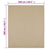 Muotoon ommellut lakanat 2 kpl taupe 100x200 cm puuvilla