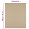 Muotoon ommellut lakanat 2 kpl taupe 140x200 cm puuvilla