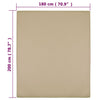 Muotoon ommellut lakanat 2 kpl taupe 180x200 cm puuvilla