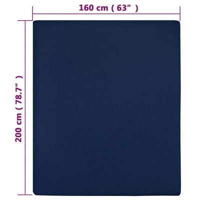 Muotoon ommeltu lakanat 2 kpl laivastonsin. 160x200 cm puuvilla