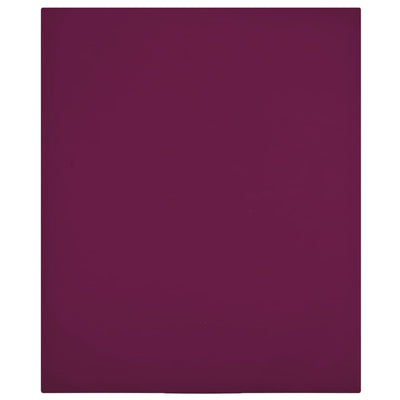 Muotoon ommellut lakanat 2 kpl viininpun. 90x200 cm puuvilla