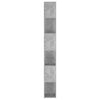 Kirjahylly/tilanjakaja betoninharmaa 100x24x188 cm