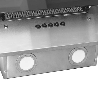 Hopea liesituuletin Strugari 90cm (ruostumaton teräs ja karkaistu lasi)