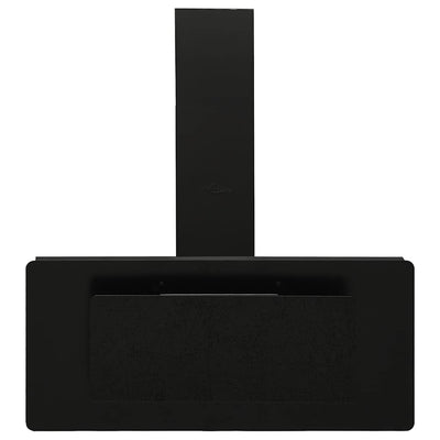 Musta liesituuletin Strugari 90cm (ruostumaton teräs ja karkaistu lasi)