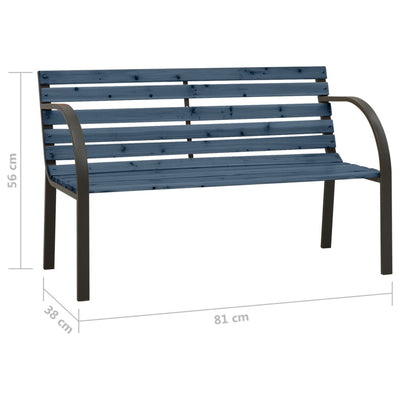 Lasten puutarhapenkki 81 cm kiinankuusi harmaa