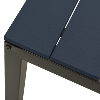 Musta 3-osainen ulkoruokailuryhmä Muhamet (teräs ja wpc)