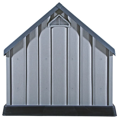 Koirankoppi harmaa 92x87x91 cm muovi