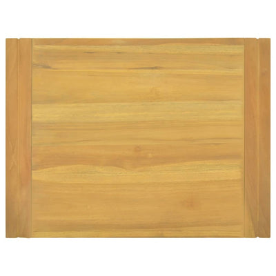 Seinäkiinnitettävä kylpyhuoneen kaappi 60x45x35 cm täysi tiikki