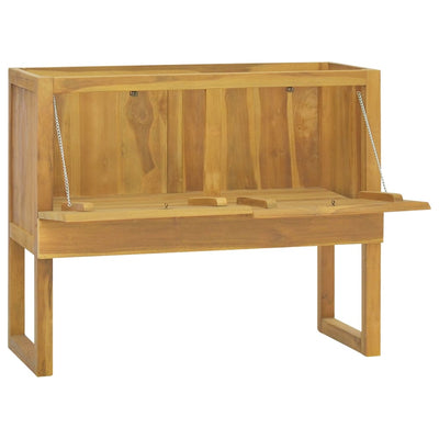 Kylpyhuoneen kaappi 90x45x75 cm täysi tiikki