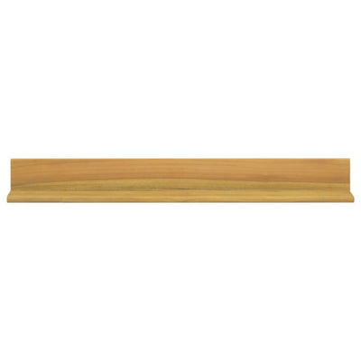Seinähyllyt 2 kpl 90x10x10 cm täysi tiikki