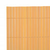 Kaksipuolinen puutarha-aita 90x400 cm keltainen