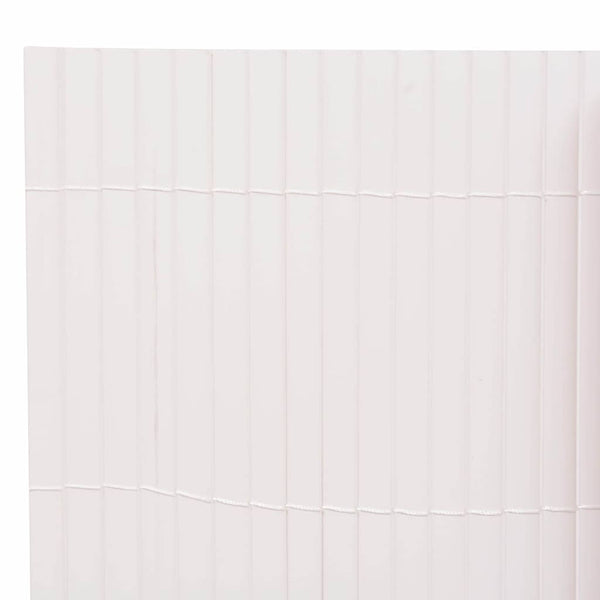 Kaksipuolinen puutarha-aita 110x300 cm valkoinen