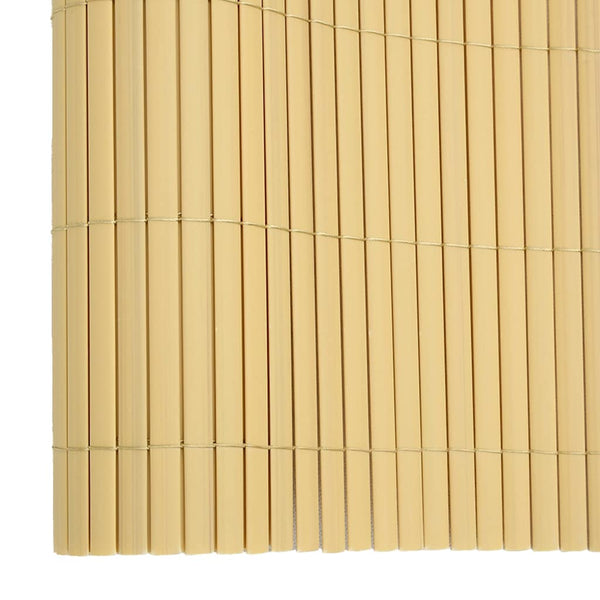 Kaksipuolinen puutarha-aita 110x400 cm keltainen