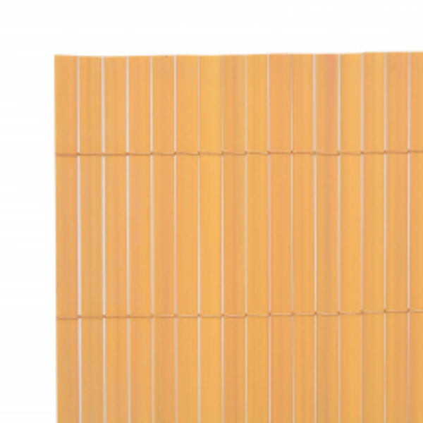 Kaksipuolinen puutarha-aita 110x500 cm keltainen